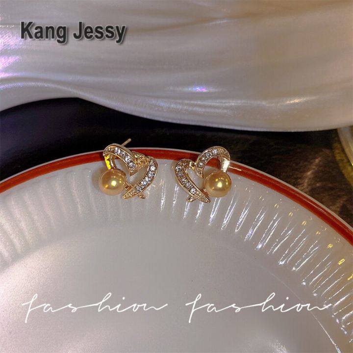 kang-jessy-ต่างหูมุกสไตล์ฝรั่งเศสสวยหรูดีไซน์เฉพาะกลุ่มต่างหูเพทายสุดแฟลชรักต่างหูย้อนยุค-925-เข็มเงิน