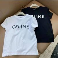 Cel-ine เสื้อยืดลําลอง แขนสั้น พิมพ์ลาย เข้ากับทุกการแต่งกาย สําหรับผู้ชาย และผู้หญิง