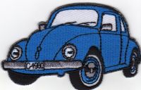 iron on patch Embroidery VW Beetle 7x4 cm ด้วง VW ตัวรีด เย็บติดผ้าประเทศไทย โลโก้ปัก มีกาวสำหรับรีด ตกแต่งเสื้อผ้า