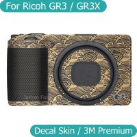 สติกเกอร์กล้องสำหรับ Ricoh GR3 GR3X สติ๊กเกอร์ติดบนตัวเครื่องไวนิลห่อกล้องป้องกันแผ่นฟิล์มกันรอยสติกเกอร์ป้องกันเสื้อโค้ท GR 3 III IIx GRIII