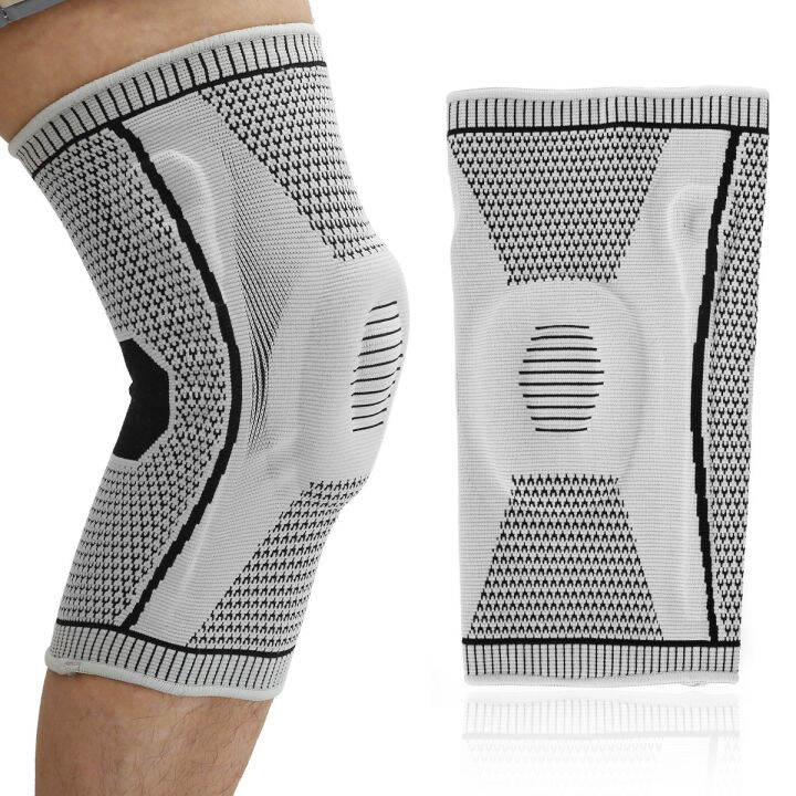 1pc-fitness-running-cycling-knee-support-braces-elastic-professional-silicone-medical-grade-knee-pads-for-basketball-volleyball