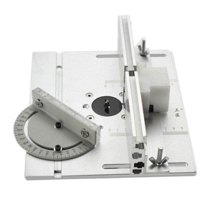 Router Table Insert Plate Woodworking Benches Table Saw With Miter Gauge Guide Aluminium Profile