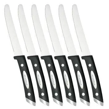 Scanpan Spectrum Black Steak Knives Set of 6