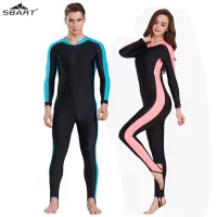 SBART UPF 50 Lycra Diving Wetsuit anti UV One Piece Swimsuit Rash Guard Long Sleeve Swimwear Surf Suit Men Women Sun Protect