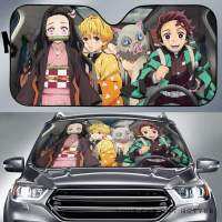 ม่านบังแดดกระจกหน้า Kimetsu Yaiba Demon Slayer Auto Sun Shade กระจกบังแดด Universal เหมาะกับรถยนต์ส่วนใหญ่รถ Suv