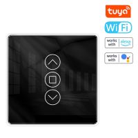 【YD】 Glass Touched Curtain Controlling Panel Tuya Wifi Compatible with Assistant