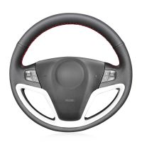 [HOT CPPPPZLQHEN 561] Hand Stitched Black PU Faux Leather Car Steering Wheel Cover For Opel Antara Saturn Vue Vauxhall Antara 2006 2007 2008 2009