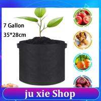 JuXie store 7 Gallon Hand Held Plant Grow Bags Fruit Plants Thicken Gardening Tools Plant Growing  Fabric Pot Growth Bags