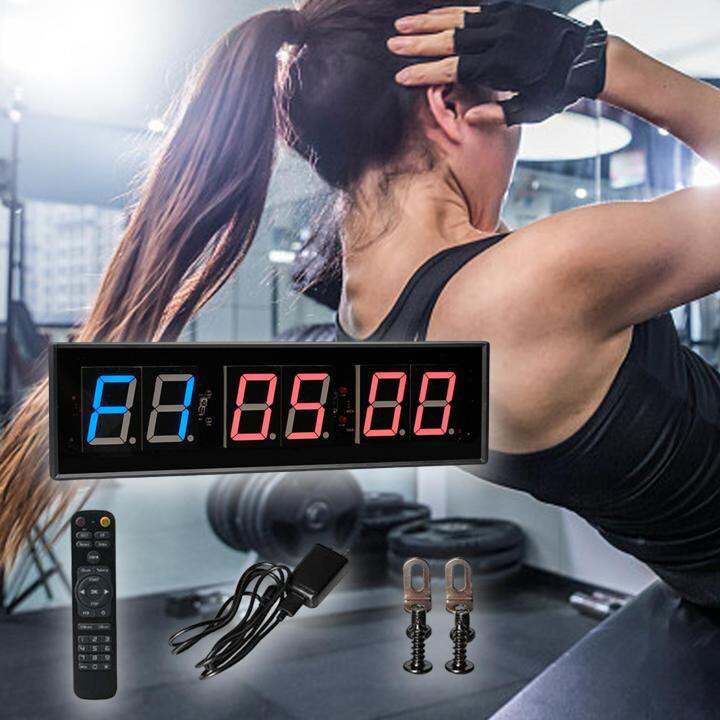BolehDeals Gym Timer Clock Fitness Timer for Intervals with Remote