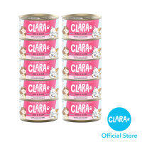 CLARA CAT FOOD TUNA IN JELLY WITH SALMON TOPPING 85g/1can อาหารแมว ปลาทูน่าในเยลลี่โรยหน้าด้วยปลาแซลมอน 85กรัม/10กระป๋อง