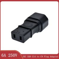 ♝♗ IEC320 C14 Male To IEC 320 C9 Female Power Converter Adapter