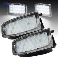 2X LED สีขาวภายใต้กระจกมองข้างโคมไฟบ่อรถยนต์หลอดไฟกระจกมองหลังโคมไฟสำหรับ Land Rover LR2 LR3 LR4 Range Rover Sport