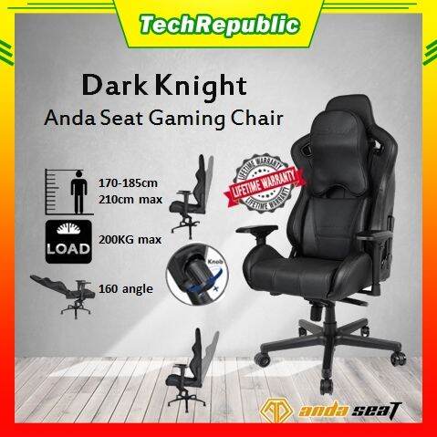 ANDA SEAT DARK KNIGHT Premium Leather Gaming Chair AD12XL DARK B