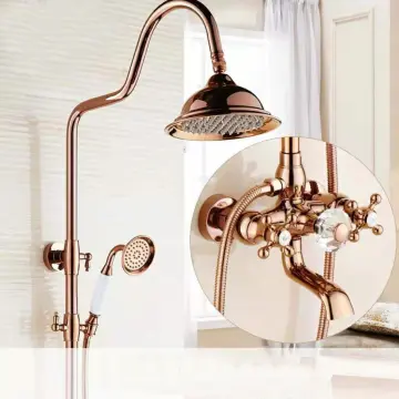 copper shower faucets