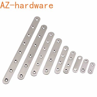 Stainless steel straight piece connector connection code straight piece iron flat angle furniture fixed 180 degree code 2Pcs