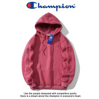 ✠∋ Original คุณภาพสูง Champiom เสื้อกันหนาว hooded แขนเย็บปักถักร้อยผู้ชายและผู้หญิงคู่เยาวชนกีฬาญี่ปุ่นแบรนด์ฤดูใบไม้ร่วงและฤดูหนาว