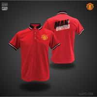 เสื้อโปโล ลิขสิทธิ์แท้ แมนยู Man U ( ชาย ) รุ่น MUFC 001  สีแดง