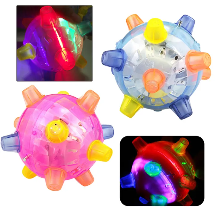 TANG Pet Dog Toy Interactive Jumping Activation Ball Flashing Ball