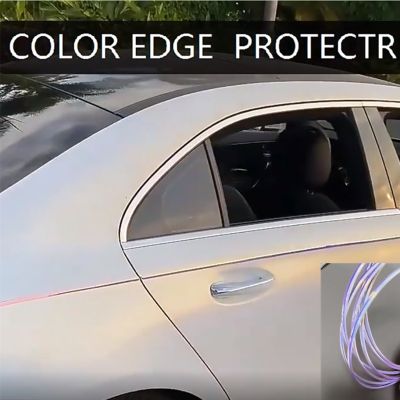 【CW】 6mm 5M Car Window Glass Strip Door Anti-collision Anti-scratch Electroplating