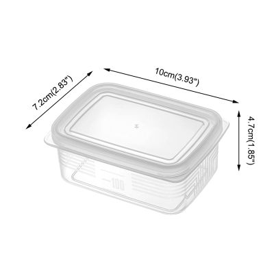 JIANG ภาชนะเก็บอาหารกล่องพลาสติกใส่ตู้เย็นในครัวถังเก็บของแบบหลายเกรนกระป๋องปิดสนิท