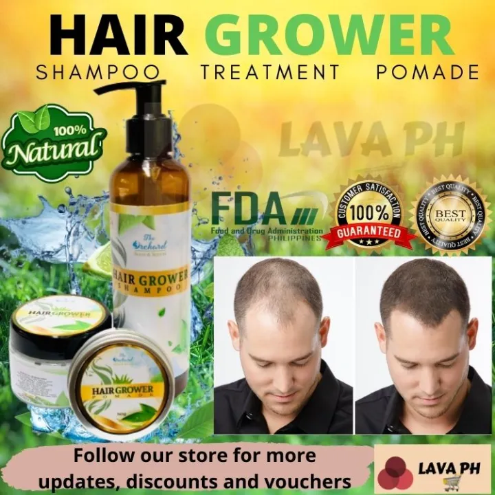 Authentic Organic Hair Grower Shampoo Treatment and Pomade Set for Hair  Loss Hair Fall Alopecia Baldness