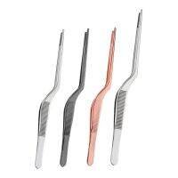 YOCOBVB 1Pc Top Quality Stainless Steel Medical Tweezers Professional Earpick Ear Cleaner Care Ear-Pick Tool Bending Tweezers