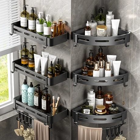 1 bathroom shelf free of punching triangular corner bathroom