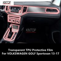 For VOLKSWAGEN GOLF Sportsvan 13-17 Car Interior Center Console Transparent TPU Protective Film Anti-Scratch Repair Film