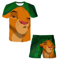 New Summer Kids Clothes Lion King 3d Print Suits Toddler Girls Sets Top+shorts 3d Sets Sports Suit Casual Baby Sets Boy Clothes