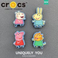 jibbitz cross charms set ตัวติดรองเท้า แท้ ชุดปุ่มกดคีย์บอร์ด ลายการ์ตูน Peppa Pig