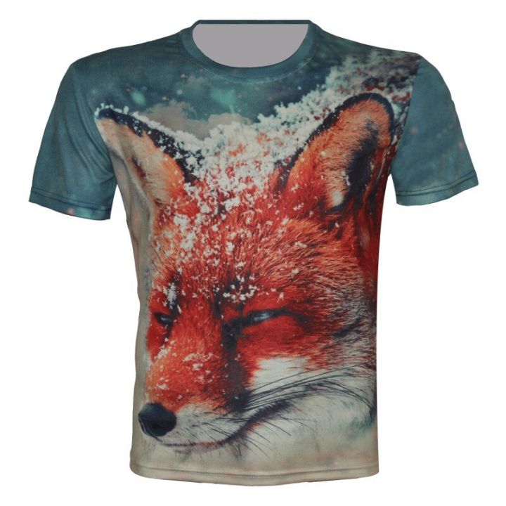 2022-summer-new-children-3d-animal-t-shirt-boy-girl-sport-t-shirt-tiger-wolf-lion-panda-print-brand-design-tops-fit-95cm-155cm