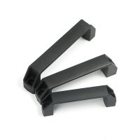 1PCS Thickened Black Handle Cabinet Door Industrial Equipment Handle Handmade Tool Box Square Handle Electric Cabinet Handles