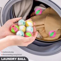 6pcs Washing Machine Filter Floating Lint Hair Remover Catcher Reusable Laundry Balls Dirty Collection Fluff Cleaning Ball