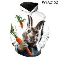 Fashion Casual Rabbit Cartoon Anime Movie Sweatshirts Men Women Children Hoodies 3D Print Streetwear Pullover Boy Girl Kids Tops