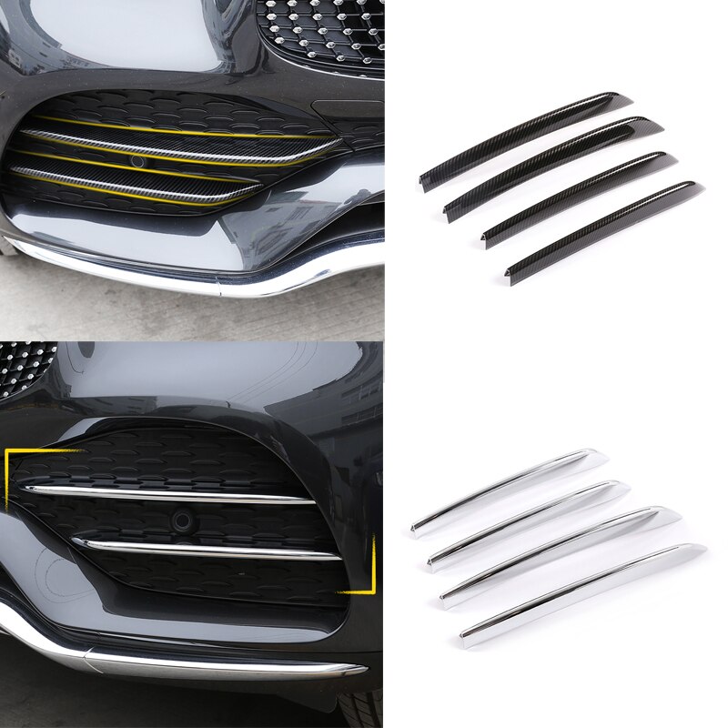 For Benz GLC X253 Black Front Bumper Spoiler Side Air Intake Trim Cover 2020-21