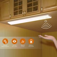 Tube Led Cabinet Light Home Wall Lamp Indoor Lustre Kitchen Night Lights Bar USB Rechargeable Lighting Room Sensor Battery Light