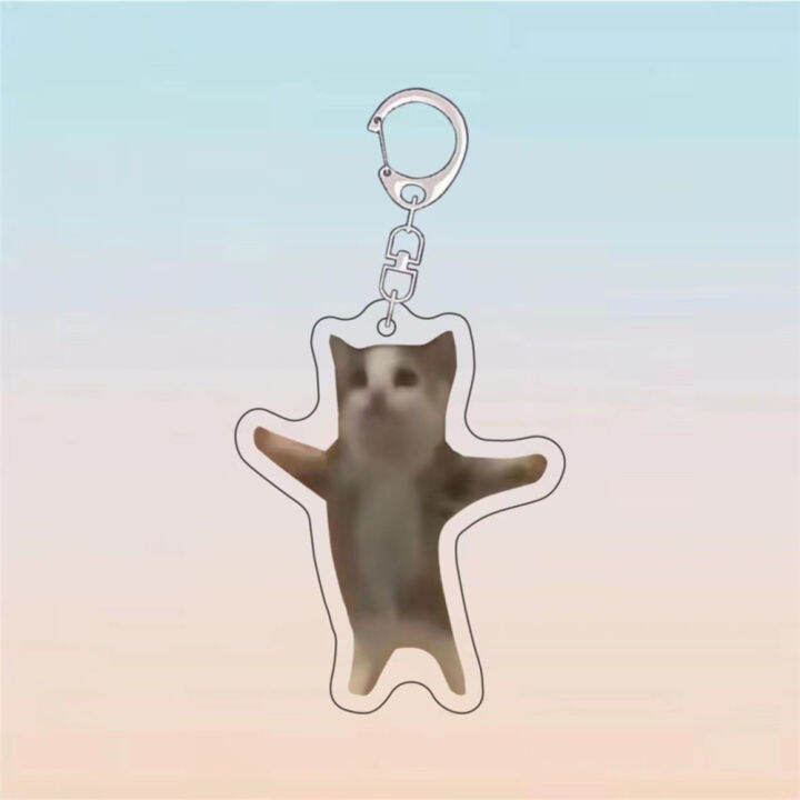 weblebrity-cat-keychain-banana-cat-keychain-cute-banana-cat-charm-weblebrity-cat-schoolbag-charm-cat-expression-keychain