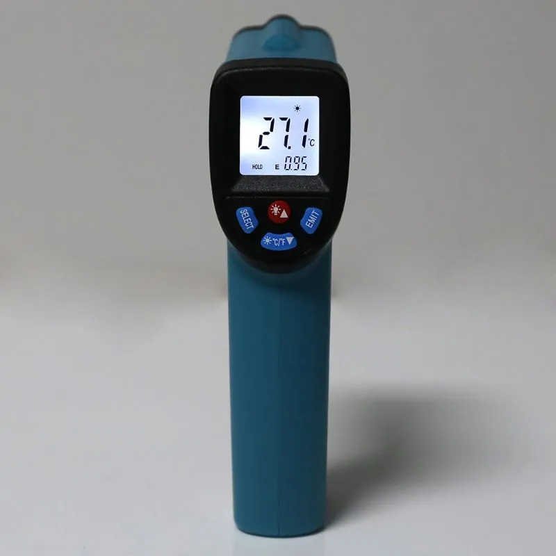 HW550 Digital LCD Infrared Thermometer Non-Contact Laser Industrial  Pyrometer Temperature Gun - Orange Wholesale