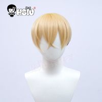 chifuyu matsuno cosplay wig Tokyo Revengers cosplay HSIU Front yellow back black short hair Free wig cap Tokyo Revengers wig