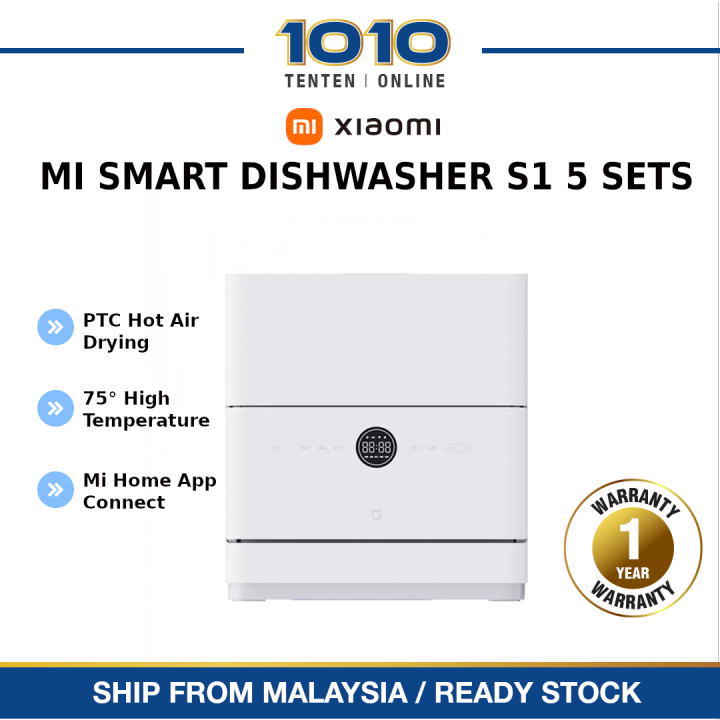 [CN Version] Xiaomi Mi Smart Dishwasher S1 5 Dining Sets (Table Top Design, 7 Washing Modes