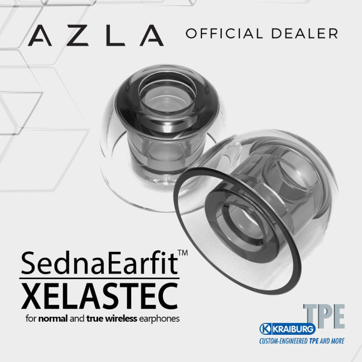 AZLA SednaEarfit XELASTEC Thermoplastic Elastomer (TPE) Eartips for  Earphones  TWS True Wireless Earbuds Lazada Singapore