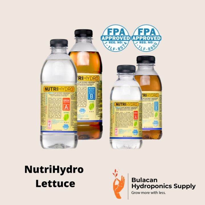 NutriHydro Lettuce Formula A And B Hydroponics Nutrient Solution (1L