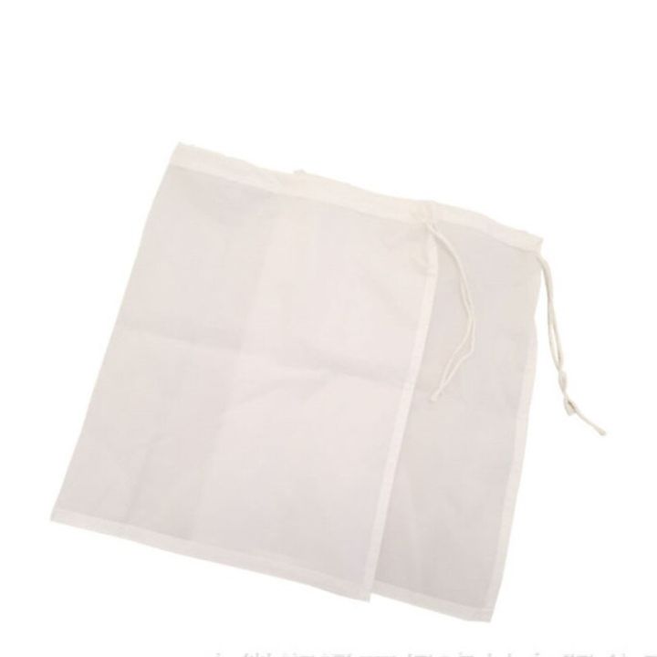 ถุงกรองนมอัลมอนด์20x3นำกลับมาใช้ใหม่ได้ถุงนมถั่ว0ซม-ตาข่ายผ้าไนล่อนเนื้อละเอียดชงเย็นที่กรองกาแฟเบียร์ตาข่ายบ้าน