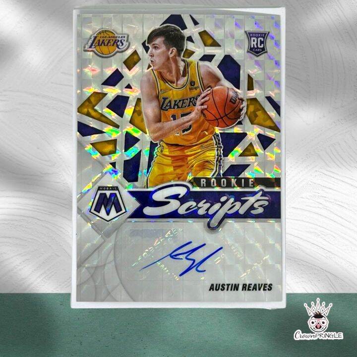 2021-22 Mosaic Rookie Scripts Austin Reaves RC auto autograph