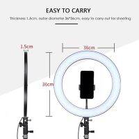 ไฟไลฟ์สด รุ่น LED RING ขนาด 14 นิ้ว มีช่องUSBสามารถชาร์จแบตโทรศัพท์ได้ ไฟแต่งหน้า ไฟLive สด ปรับสีได้ 3 โหมด มีUSB