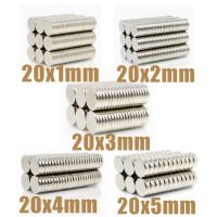 5 200Pcs N35 Round Magnet 20x1 20x2 20x3 20x4 20x5 Neodymium Magnet Permanent NdFeB Super Strong Powerful Magnets 20x3 20x5