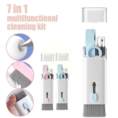 7in1 Electronic Cleaning Kit For Earphone Keyboard Brush Cleaning Pen For Earbuds Phone Laptop Camera Clean Tool Without Li V9y3