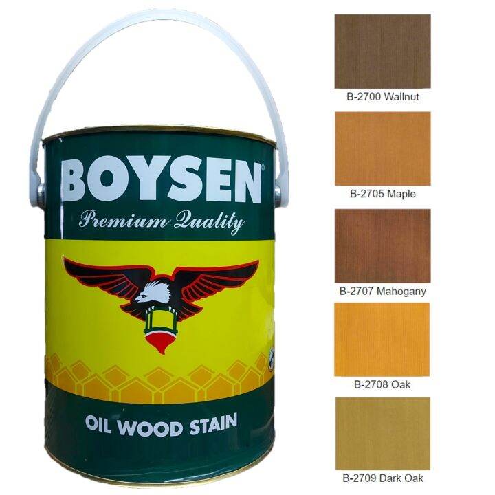 Boysen Oil Wood Stain (Available In Different Colors) - 4L | Lazada PH