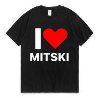 Funny I Love Mitski Graphics T-Shirt Mens 100% Cotton Short Sleeve T Shirts Summer Harajuku Tee Shirt Unisex Clothing Tshirts XS-4XL-5XL-6XL