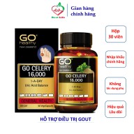 Viên uống Go Healthy GO Celery 16000 Acid Balance phòng và hỗ trợ điều trị Gout giảm sưng đau do gút thumbnail